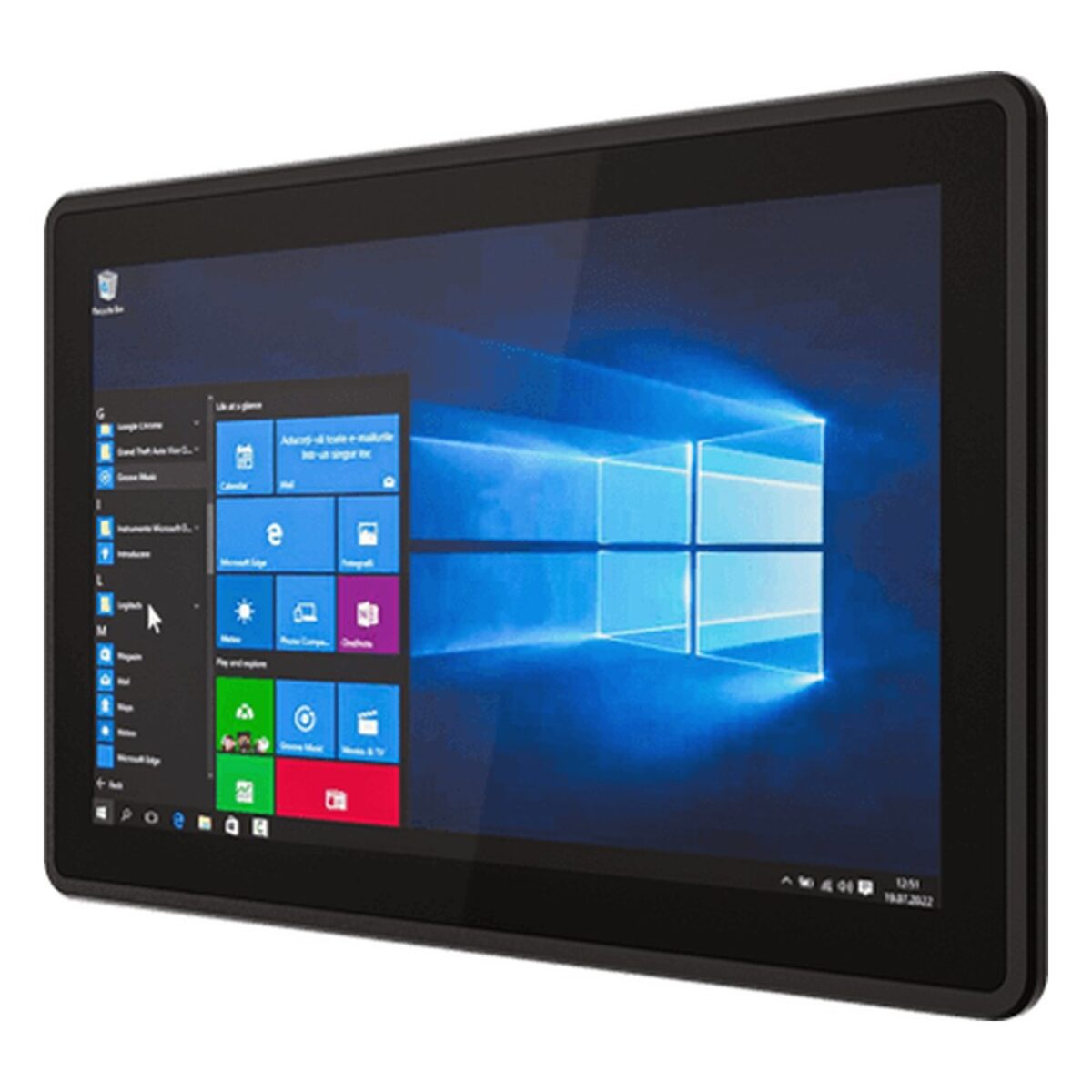 Winmate W15IE3S-EHA4 15.6 inch HMI panel PC, angled front view
