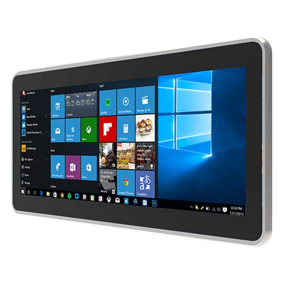 Winmate W15IE3S-PPB2 14.9 inch HMI panel PC, angled front view