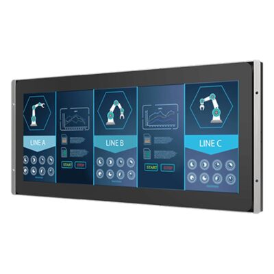 W15L100-POB2 14.9″ PCAP Open Frame Monitor with 1920 x 720 LCD and 950 Nits