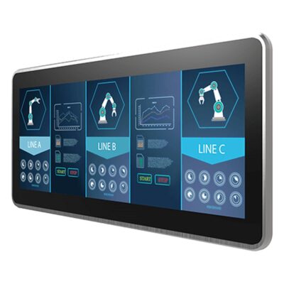 W15L100-PPB2 14.9″ PCAP Panel Mount Monitor with 1920 x 720 LCD and 950 Nits
