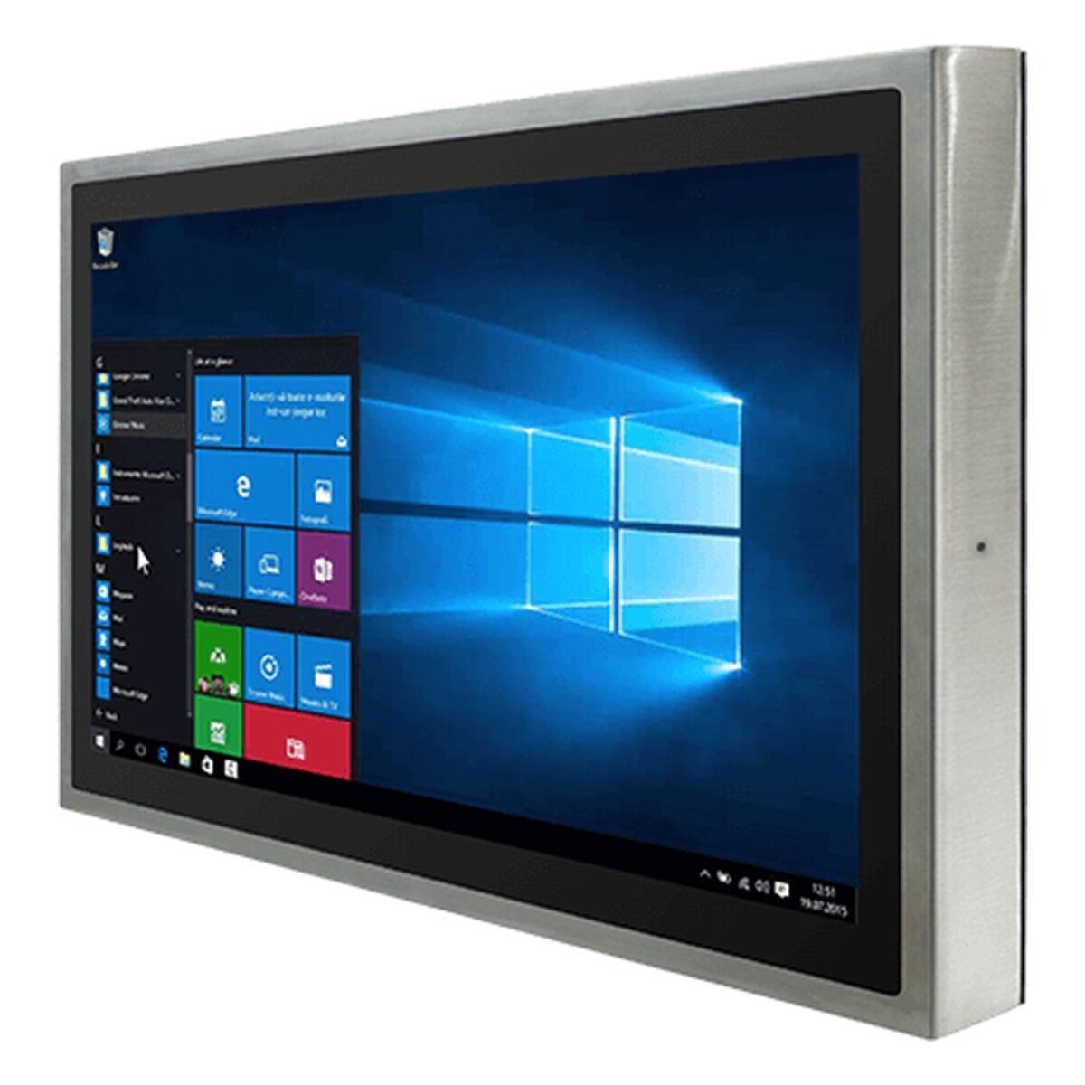 Winmate W22IAD3S-SPA3 21.5 inch panel PC, angled front view