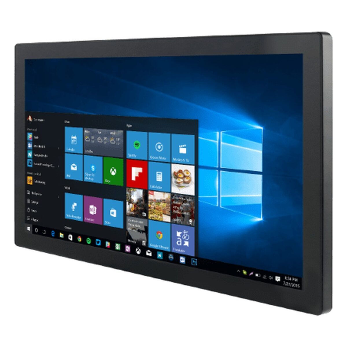 Winmate W24IAD7T-GCA2 23.8 inch panel PC, angled front view