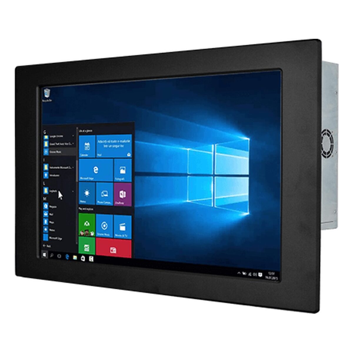 Winmate W24IF7T-IPA2 23.8 inch panel PC, angled front view