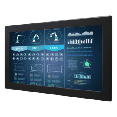 W24L100-IPA2 23.8″ Front IP65 Monitor with Resistive Touch and FHD LCD
