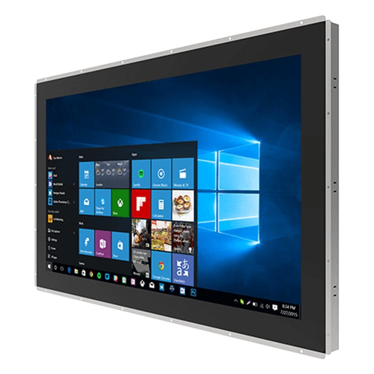 Winmate W27IAD7T-POA1 27 inch HMI panel PC, angled front view