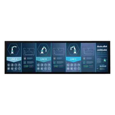 W38L100-CHA1 37″ Chassis Monitor with 1500 Nit 1920 x 540 Display and 4000:1 Contrast